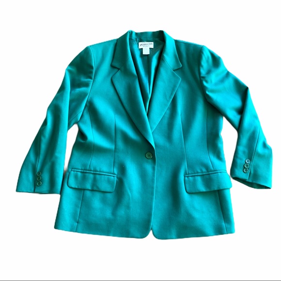 Pendleton Jackets & Blazers - Pendleton Green Wool Blazer Career Size 6 P GUC